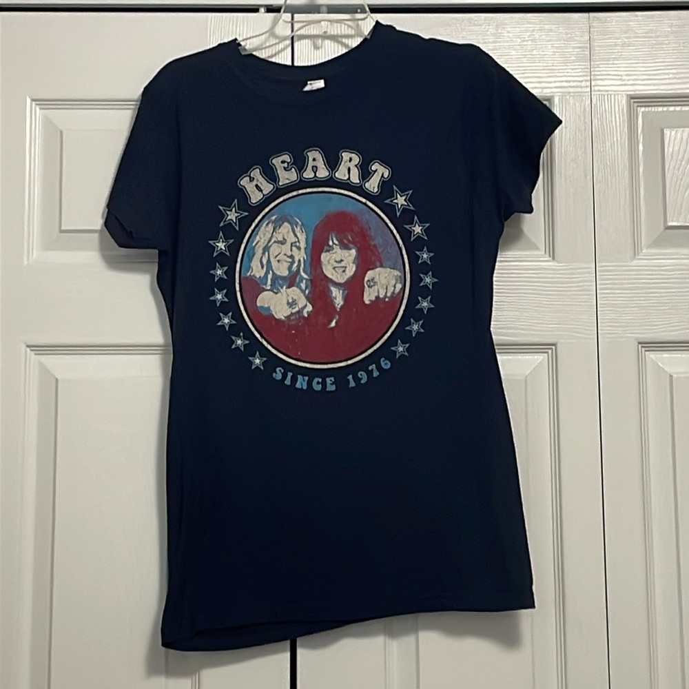 EUC HEART 2015 Concert T-shirt Music=Love Tour Women's Slim Fit Size XL